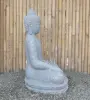  Product image 5 of the product “Seated Buddha made of Riverstone in Bhumisparsha - gesture of touching the earth. 83cm height. ”